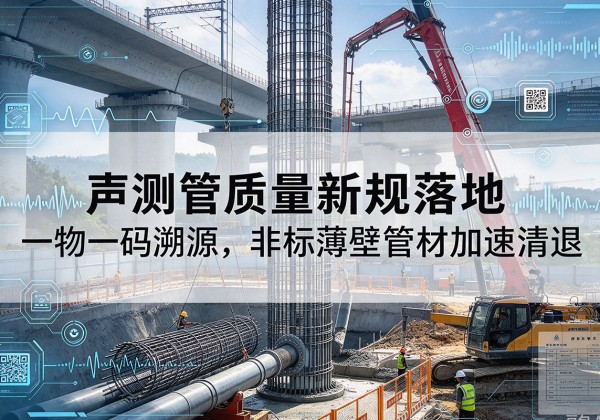 辉县声测管质量新规落地，一物一码溯源，非标薄壁管材加速清退